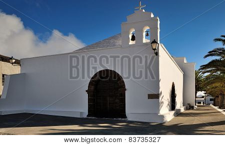 Church Ermita De San Marcial Del Rubicon At Femes, Lanzarote Island, Canary Islands, Spain