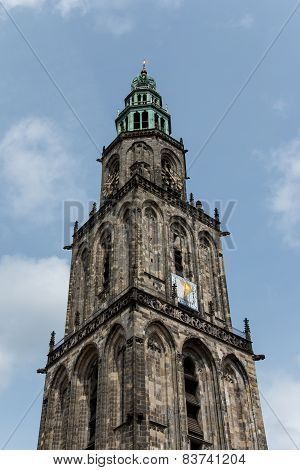 Martini Tower In The City Groningen