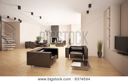 Appartement intérieur 3D