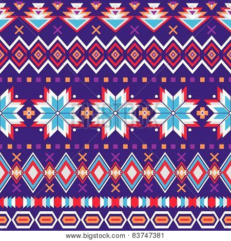 Tribal Striped Seamless Pattern.