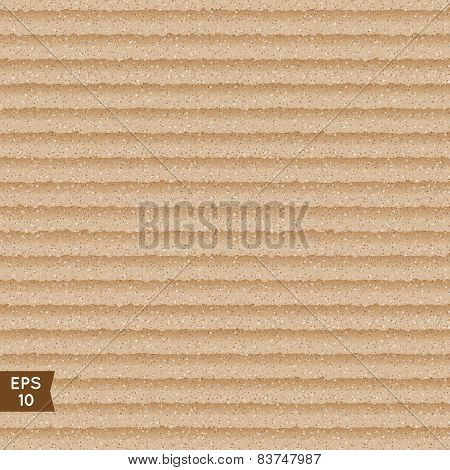 Seamless Corrugated Cardboard Texture.