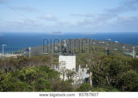 A scenic view of King George Sound from Mount Clarence in Albany