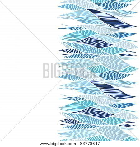 Hand Drawn Wavy Modern Background.