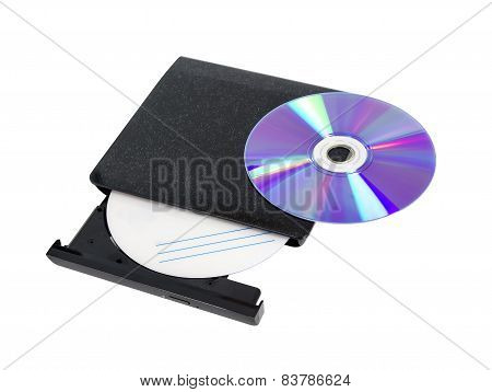 DVD recorder isolated on white background