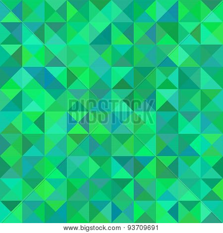 Abstract Triangular Green Pattern Or Background