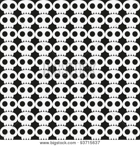 Seamless skull background