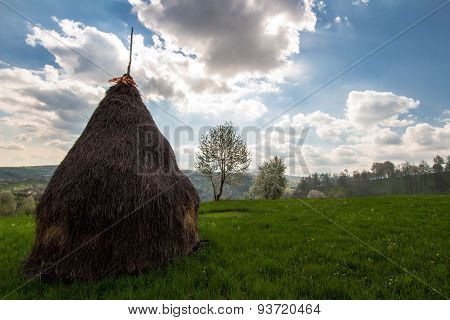 Landscape With Haystack