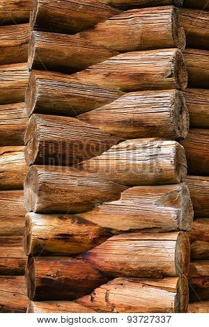 Corner Of Log House