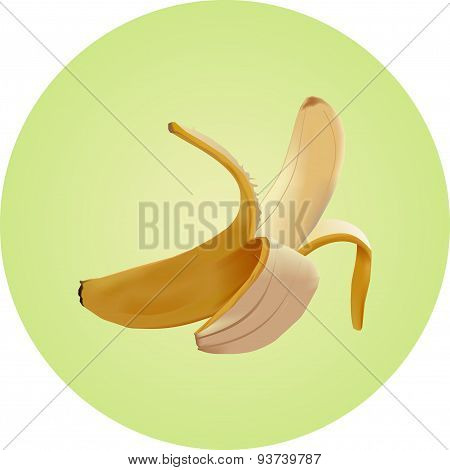 Realistic Banana Vector Mesh Illustration