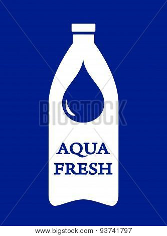 bottle with fresh water