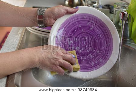 Washing Dish Ware