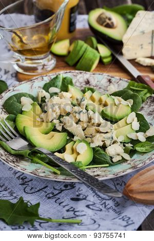Avocado And Blue Cheese Salad