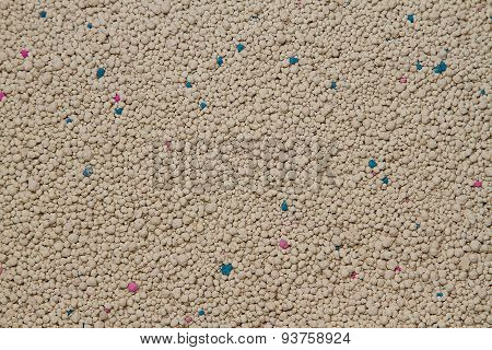 White Sodium Bentonite Cat Litter Or Cat Sand Texture And Background
