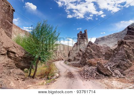 Ruins At Basgo Monastery, Leh, Ladakh, India