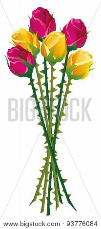 Roses Thorns Bouquet