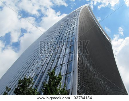 LONDON- 16 JUNE: 20 Fenchurch street is the newest skyscraper to tower over central  london. Its been nicknamed the walkie talkie building, because of its distinctive shape. LONDON, 16 JUNE, 2015.