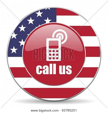 call us american icon original modern design for web and mobile app on white background 