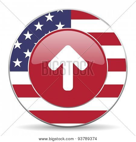 up arrow merican icon original modern design for web and mobile app on white background 