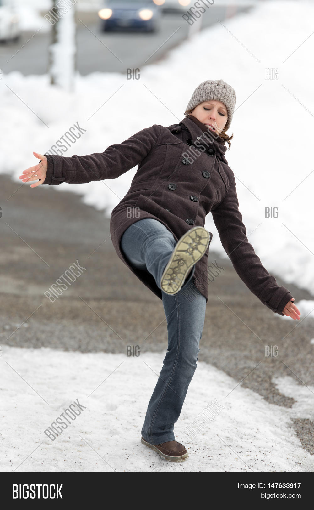 Young Woman Slipping Image & Photo (Free Trial) Bigstock