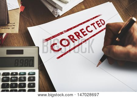 Corrected Solved Fix Method Modify Amend Concept