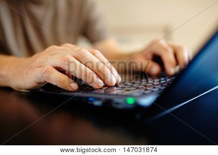 man with laptot