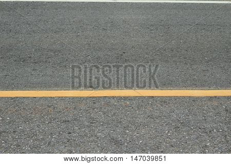 Asphalt texture with road markings background .