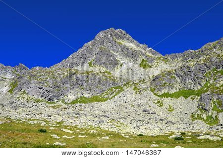 Mountain Strbsky Stit. Mlynicka Valley in Vysoke Tatry (High Tatras), Slovakia