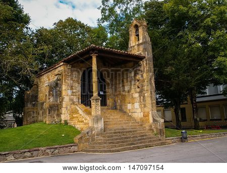 Chapel Of The Holy Cross In Cangas De Onis Asturias. Spain