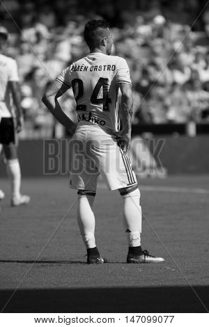VALENCIA, SPAIN - SEPTEMBER 11th: Ruben Castro during Spanish League match between Valencia CF and Real Betis at Mestalla Stadium on September 11, 2016 in Valencia, Spain