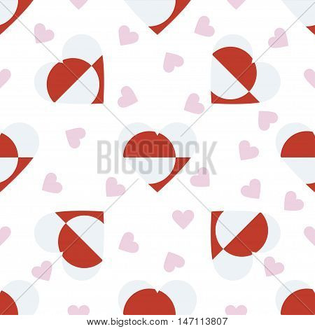 Greenland Independence Day Seamless Pattern. Patriotic Background With Country National Flag In The