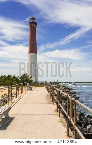 Barnegat Lighthouse at Long Beach Island NJ