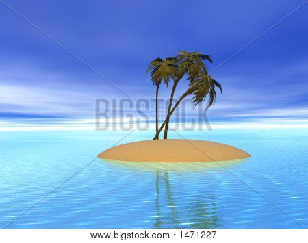 Tropiske Palm Island