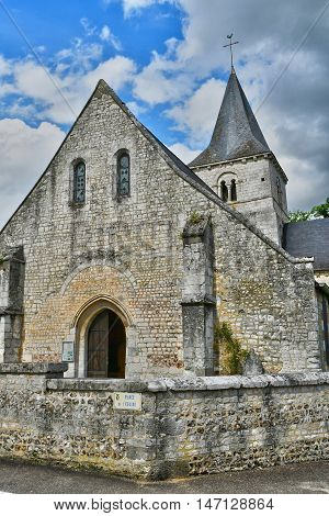 Saint Wandrille Rancon France - june 22 2016 : the Saint Michel church