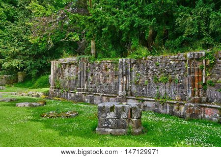 Saint Wandrille Rancon France - june 22 2016 : the Saint Wandrille abbey