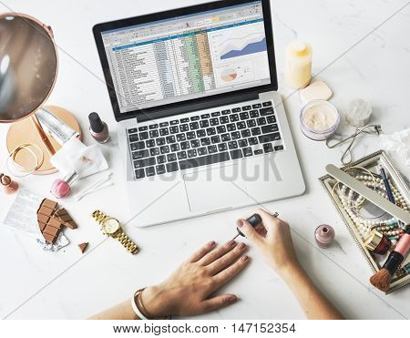 Data Information Report Statistics Strategy Concept