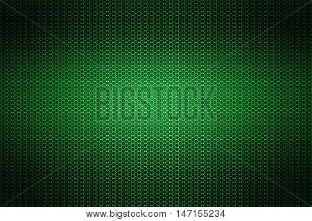 green chrome metallic mesh. metal background and texture. 3d illustration.