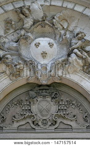 Saint Wandrille Rancon France - june 22 2016 : the Saint Wandrille abbey