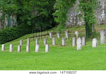 Saint Wandrille Rancon France - june 22 2016 : the Saint Wandrille abbey