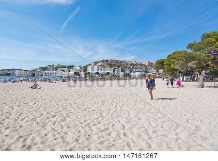 Santa Ponsa Beach With Soft White Sand