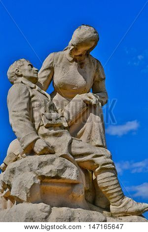 Buchy France - june 23 2016 : the war memorial
