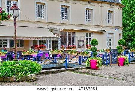 Cleres France - june 23 2016 : the village center