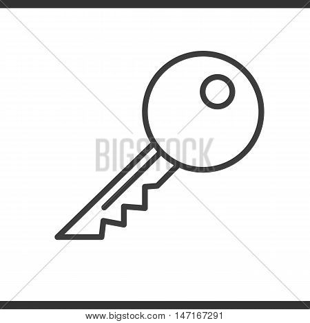 Key linear icon. Thin line illustration. Vector isolated outline drawing