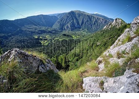 Tara Canyon view from Curevac viewpoint In Durmitor National Park, Montenegro