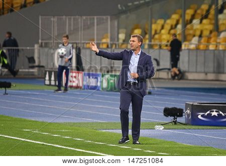 Uefa Champions League Game Fc Dynamo Kyiv Vs Napoli