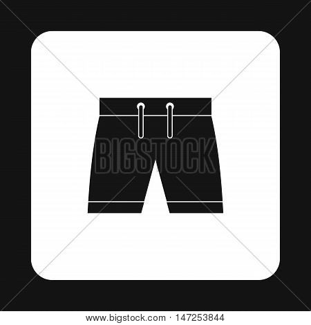 Shorts for swimming icon in simple style on a white background vector illustration