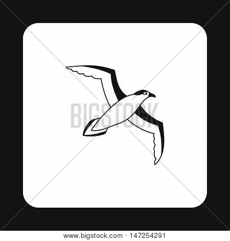 Sea gull icon in simple style on a white background vector illustration