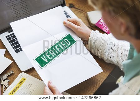 Verified Certified Affirm Authorised Approve Concept