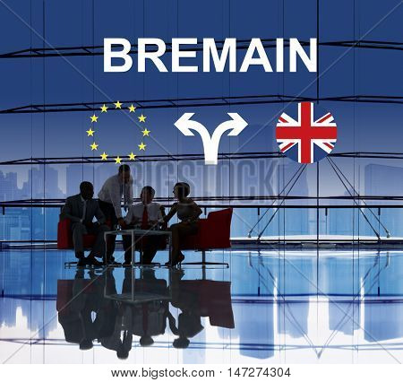 Brexit Bremain UK EU Referendum Concept