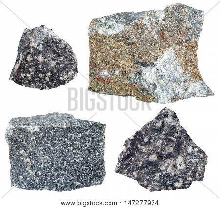 Collection From Specimens Of Andesite Rock