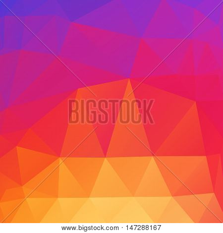 beautiful color, abstract polygonal background. vector illustration. space for text, concept Kaleidoskop